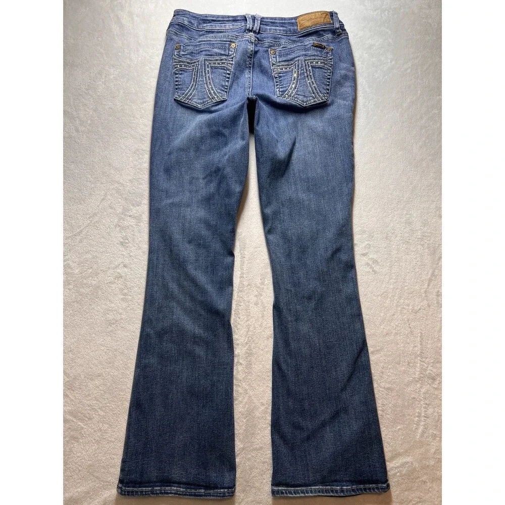 Seven 7 Rhinestone Jeans Women’s Size 12 Boot Cut Flare Leg Medium Rise